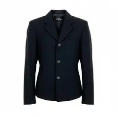Af29 tricot COMME des GARCONS トリコ コムデギャルソン 00s ジップスリット ウールジャケット Vintage Zip Slit Wool Jacket サイズS ブラックt18rのサムネイル
