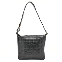 CHANEL シャネル ワンショルダーバッグ チョコバー ココマーク ラムスキン 黒（ゴールド金具） レディース バッグ レディース 【中古】【送料無料】のサムネイル
