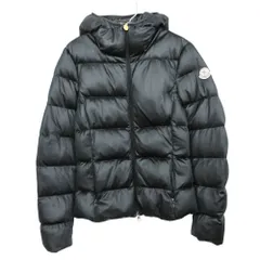 MONCLER モンクレール ダウンジャケット JERSEY ジャージー ショート丈 フーデッド 袖ワッペン ブルゾン アウター ブラック 00【XS】 レディース 【中古】のサムネイル