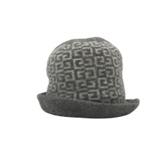 GIVENCHY ジバンシィ ハット 4Gロゴ モノグラム総柄 ウール バケット 帽子 グレー レディース 【中古】のサムネイル