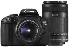 [중고](아주 좋은) Canon 디지털 SLR 카메라 EOS Kiss X6i 더블 줌 킷 EF-S18-55mm/EF-S55-250mm 부속 KISSX6i-WKIT