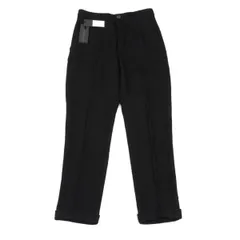 アンドゥムルメステールANN DEMEULEMEESTER ウール混ボタンフライパンツ 黒XXSのサムネイル