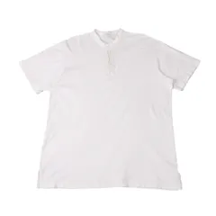 ワイズフォーメンY's for men コットンボタンデザインヘンリーネック半袖Tシャツ 白M位のサムネイル