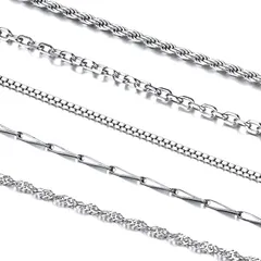 [Silvora] シルバー925 ネックレス チェーン レディース フレンチロープチェーン 細め 長さ45～70cm (45cm) 幅1.3mm アクセサリーのサムネイル