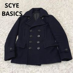 SCYE BASICS サイベーシックス カシミア混ウールコート 38 ネイビー