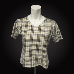 バーバリー BURBERRY Tシャツ ノバチェック ロゴ刺繍 y2k 半袖 - メルカリ