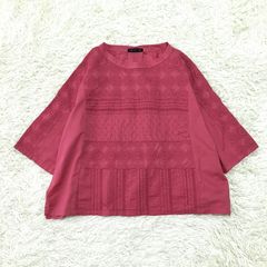 CRESCENT DUO コットンレースのプルオーバー コットンブラウス レース