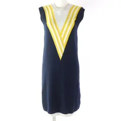 【ドンドン見直し】極美品☆BARRIE バリー Knit Dress カシミヤ100％ 膝丈 ノースリーブ ニット ワンピース XS 正規品 レディースのサムネイル