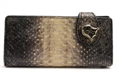 アルテミスクラシック／Artemis Classic 長財布 財布 ウォレット メンズ 男性 男性用 パイソンレザー 革 本革 グレー 灰色  コンチョ 小銭入れありのサムネイル