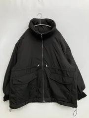AZUL by MOUSSY アズールバイマウジー ブルゾン S ブラック 無地 ミドル丈 フードなし ジップアップ レディースのサムネイル