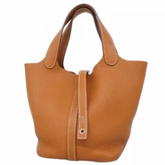 【6fd6110】エルメス ハンドバッグ ピコタンロックPM トリヨンクレマンス ゴールド シルバー金具 □M刻印【中古】レディースのサムネイル