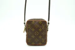 ルイ ヴィトン ヴィンテージ ミニ ダヌーブ ショルダーバッグ M45268 LV モノグラム PVCレザー 茶 ブラウン Louis Vuitton 6335hのサムネイル