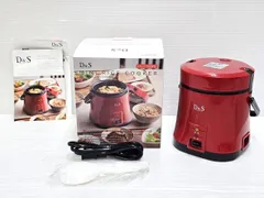 【未使用品】 D＆S ミニライスクッカー 炊飯器 1.5合炊き コンパクト 小型 一人暮らし DS.7697 2019年製 レッド ○YR-20175○のサムネイル