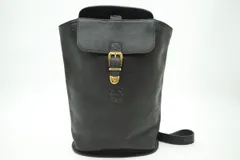 ジャンニ ヴェルサーチェ ワン ショルダーバッグ メデューサ ゴールド金具 Unisex レザー 黒 ブラック GIANNI VERSACE 6537hのサムネイル