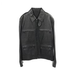 A leather TRUCKER JACKET レザー ジャケット OVY - メルカリ