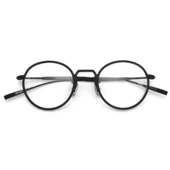 未使用 OG×OLIVER GOLDSMITH オージーバイオリバーゴールドスミス メガネフレーム OLIVER II-T 日本製 M BLACK マットブラック 54001132のサムネイル