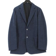 【美品】マッキントッシュ 杢カラミ織り サマージャケット アンコン 紺 ネイビー 美品】マッキントッシュ 杢カラミ織り サマージャケット アンコン 紺