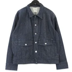 美品 FACTOTUM ファクトタム デニムジャケット 8044001 カバーオール オーガニックコットン オーガニックデニム インディゴ 46  99001224のサムネイル