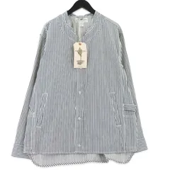 未使用 SASSAFRAS ササフラス Vase Wall Gardener Jacket ヒッコリー SF-262320 ヴェースウォール ナチュラル インディゴ M  99001227のサムネイル