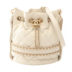 シャネル CHANEL ショルダーバッグ マトラッセ ドローストリング バケットバッグ AS2212 オフホワイト ラムスキン（羊革） マトラッセ ドローストリング バケットバッグのサムネイル