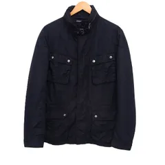 エイチ&エム H&M ミリタリー ジャケット 無地 コットン 綿 アウター 52 ブラック 黒 /FT ■ECA006のサムネイル