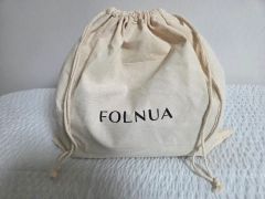 FOLNUA オーバルバッグ ブラウン スウェード - メルカリ