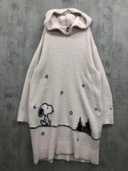 ジェラート ピケ】 ジェラピケ SNOOPY スヌーピー パネルフードドレス