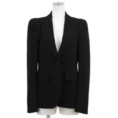 SALE【美品】GUCCI グッチ テーラードジャケット サイズ 40 レディース 2B 肩パット アウター ブラック 黒 イタリア製のサムネイル