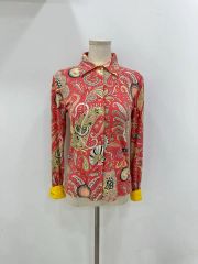 美品✨ ETRO エトロ ペイズリー柄 長袖シャツ 洗える 40 イタリア製 綿