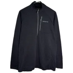 patagonia パタゴニア ハーフジップ レギュレーター R1 フリースジャケット アウトドア ブラック(レディース L)中古 古着 Y4512のサムネイル