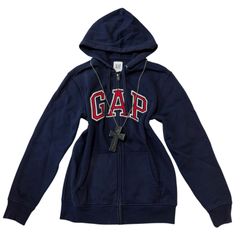 y2k 平成 ギャップ GAP ジップアップ パーカー ネイビー archive