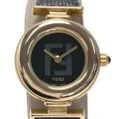 FENDI フェンディ FFロゴ GP ラウンドフェイス 320L ブラック クォーツ レディース 腕時計のサムネイル