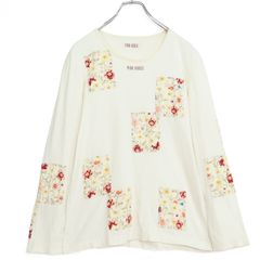 カネコイサオ☆かぎ編みニット♪花柄 半袖トップス カーディガン