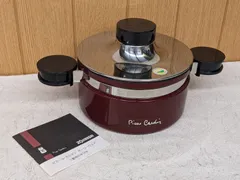 ピエールカルダン*ホーロー両手鍋*ヴィンテージ*古道具*レトロ*ミッドセンチュリー*琺瑯*象印*箱なしデッドストック*廃盤品*＊mff26312のサムネイル