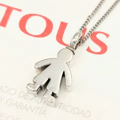 【美品】TOUS　トウス　Sweet Dolls　男の子モチーフペンダントトップ　boyペンダント　SILVER　シルバー925　5.9gのサムネイル