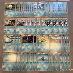 B984 ポケモンカード　ミジュマル　フタチマル　ダイケンキ　御三家　まとめ売り　86枚のサムネイル