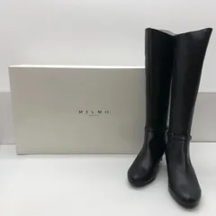 【未使用】MELMO femme レディースロングブーツ ブラック 箱あり メルモ SGSF26-2223のサムネイル