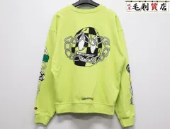 CHROME HEARTS クロムハーツ サイズL 22AW MATTY BOY PPO HRDWR GRN マッティボーイ プリント クルーネック スウェット イエロー 美品 トップスのサムネイル