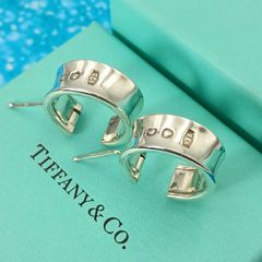 ティファニー 1837 ナロー フープ ピアス スモール シルバー 925