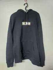 XL シュプリーム バーバリー ボックス ロゴ WHO フーディー Tシャツ ブラックのサムネイル