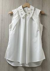 L'AUBE BLANC ローブブラン 24SU-03 Enbroidery collar Blouse カット