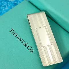 TIFFANY&Co. 　ティファニー　エンジンターン　マネークリップ　メンズ　シルバー925　AG925  オールドティファニーのサムネイル