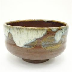 茶道具 琉球壺屋焼 飴釉 茶碗 C A386 - メルカリ