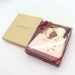 ニナリッチ ハンカチ ミニバッグ型ポーチ セット 未使用 鞄 カバン ブランド レディース ピンク NINA RICCIのサムネイル