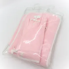クレージュ 21 マフラー・手袋 2点セット フリース ロゴ ブランド まとめて レディース ピンク courreges 【中古】のサムネイル