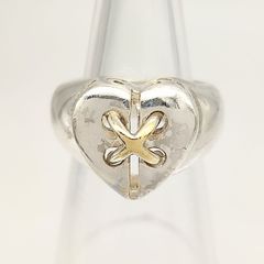 フォリフォリ k18 シルバー925 コンビ リング 750 ハート - メルカリ