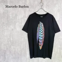 『Marcelo Burlon』マルセロブロン(M)フェザー グラフィック プリントTシャツのサムネイル