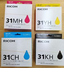 RICOH 純正 ガーメントインクカートリッジ タイプ1 Lサイズ 3色セット