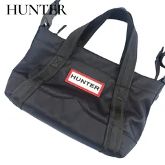 美品 HUNTER ハンター ショルダーバッグ クロスボディ ミニトート 撥水加工  黒 ブラックのサムネイル