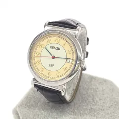 KENZO ケンゾー 腕時計 クォーツ  SS×レザー/ KNA-2001   シルバーカラー×ブラック レディース / 240001209008のサムネイル